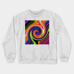 Swirl Retro Orange Crewneck Sweatshirt